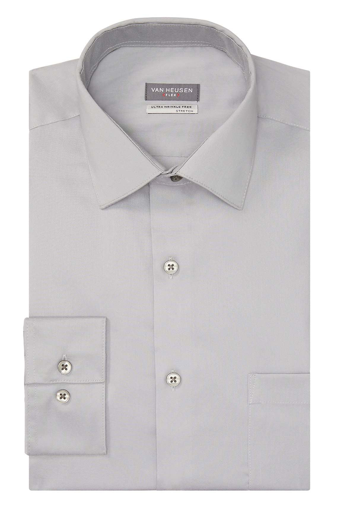 Ultra Wrinke-Free Stretch Dress Shirt Mist Grey