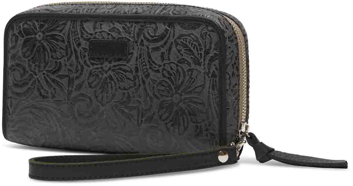 Steely Wristlet Wallet