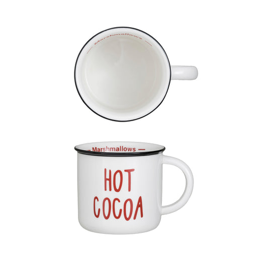 Hot Cocoa 16 oz. Stoneware Mug by Creative Co-Op