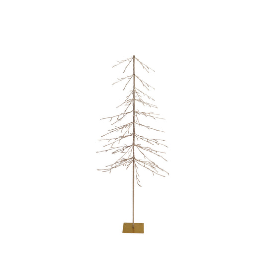 Pre-Lit Plastic Tree with Plug & 216 LED Lights by Creative Co-Op