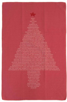 Recycled Microfibre Tea Towel with Holiday Pattern, 12 Styles by Creative Co-Op
