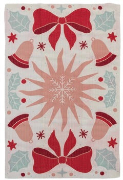 Recycled Microfibre Tea Towel with Holiday Pattern, 12 Styles by Creative Co-Op