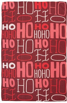 Recycled Microfibre Tea Towel with Holiday Pattern, 12 Styles by Creative Co-Op
