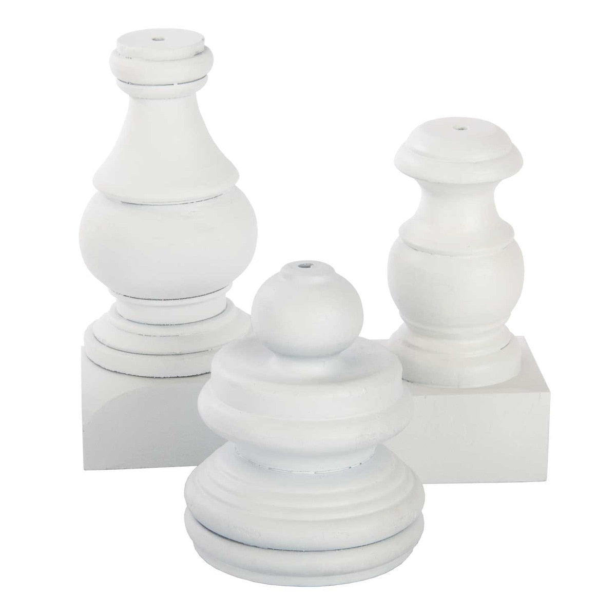 Small White Display Poles by The Round Top Collection