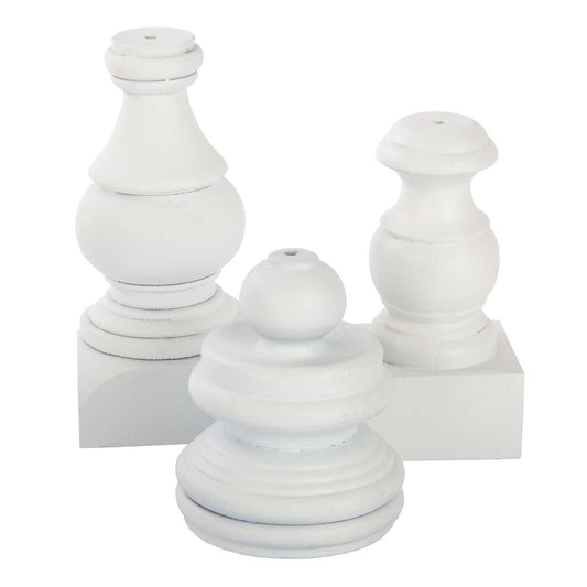 Small White Display Poles by The Round Top Collection
