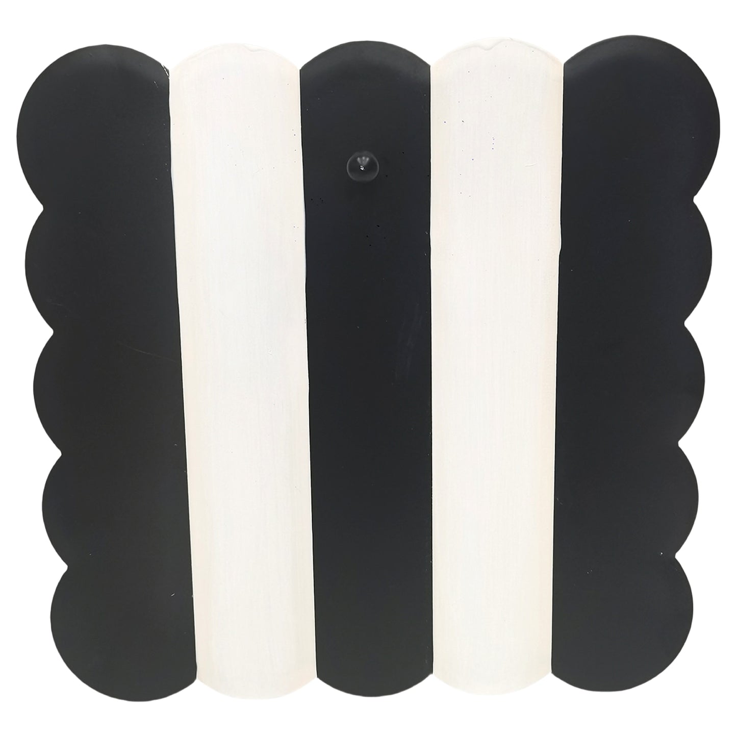 Black and Cream Scallop Display Board by The Round Top Collection