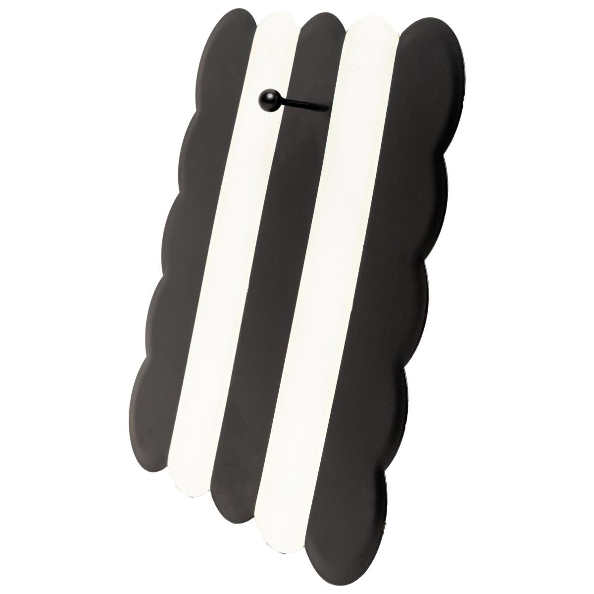 Black and Cream Scallop Display Board by The Round Top Collection