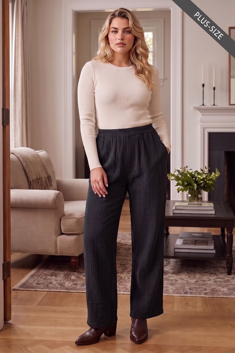 Live In Plus Size Pants by dear scarlett