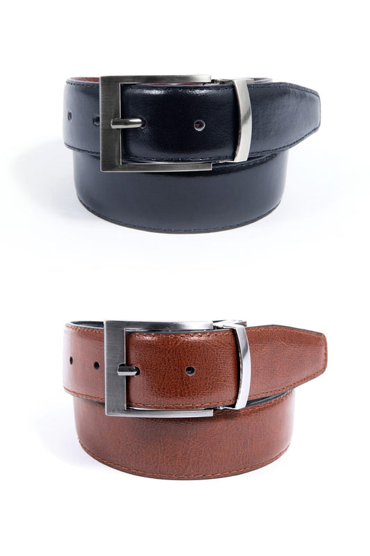 Men's Reversible Dress Belt Black-Brown