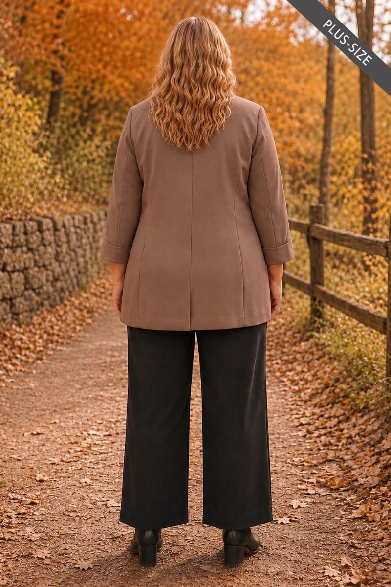 Boyfriend Plus Size Blazer by dear scarlett