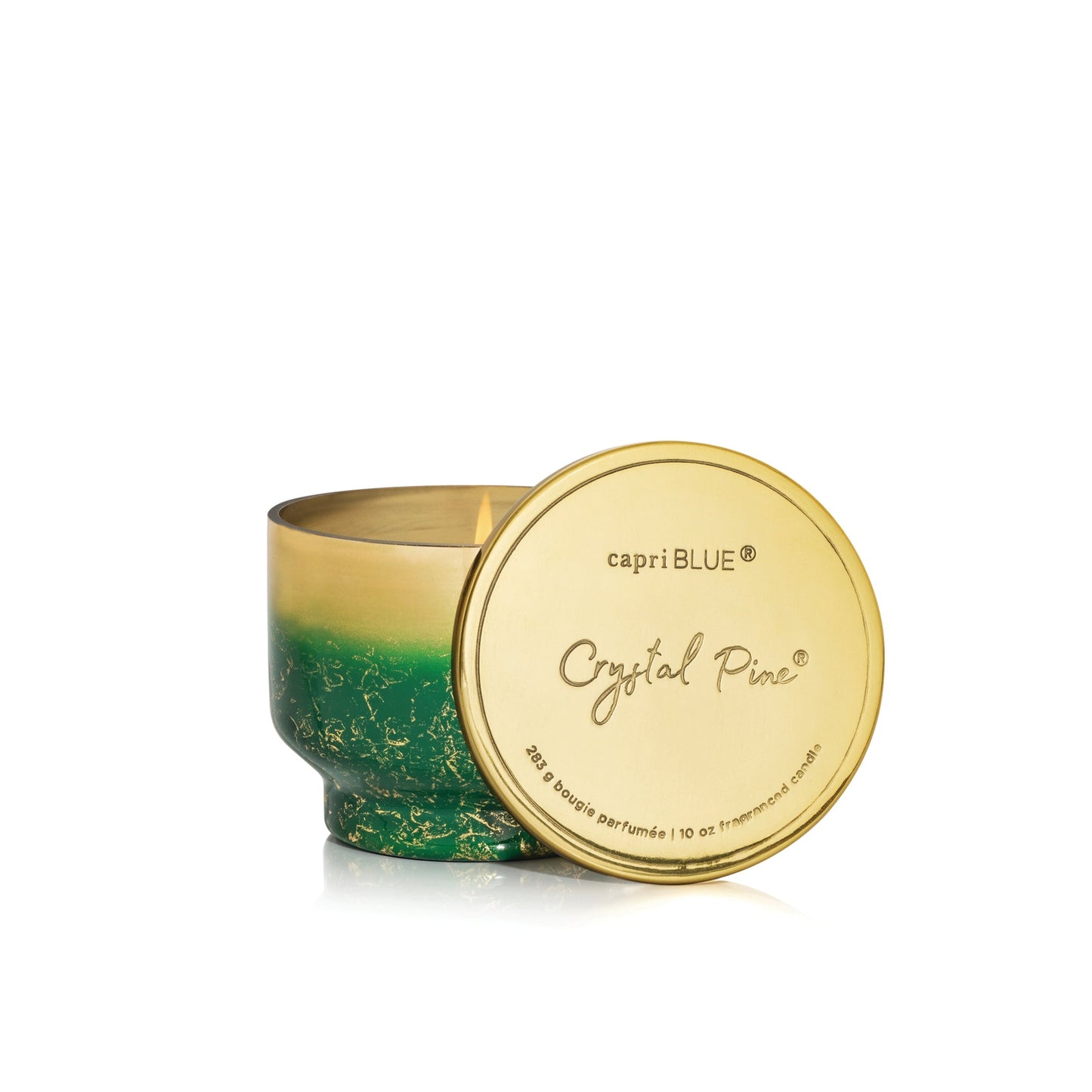 Crystal Pine Glimmer Inverted Candle 10oz by Capri Blue