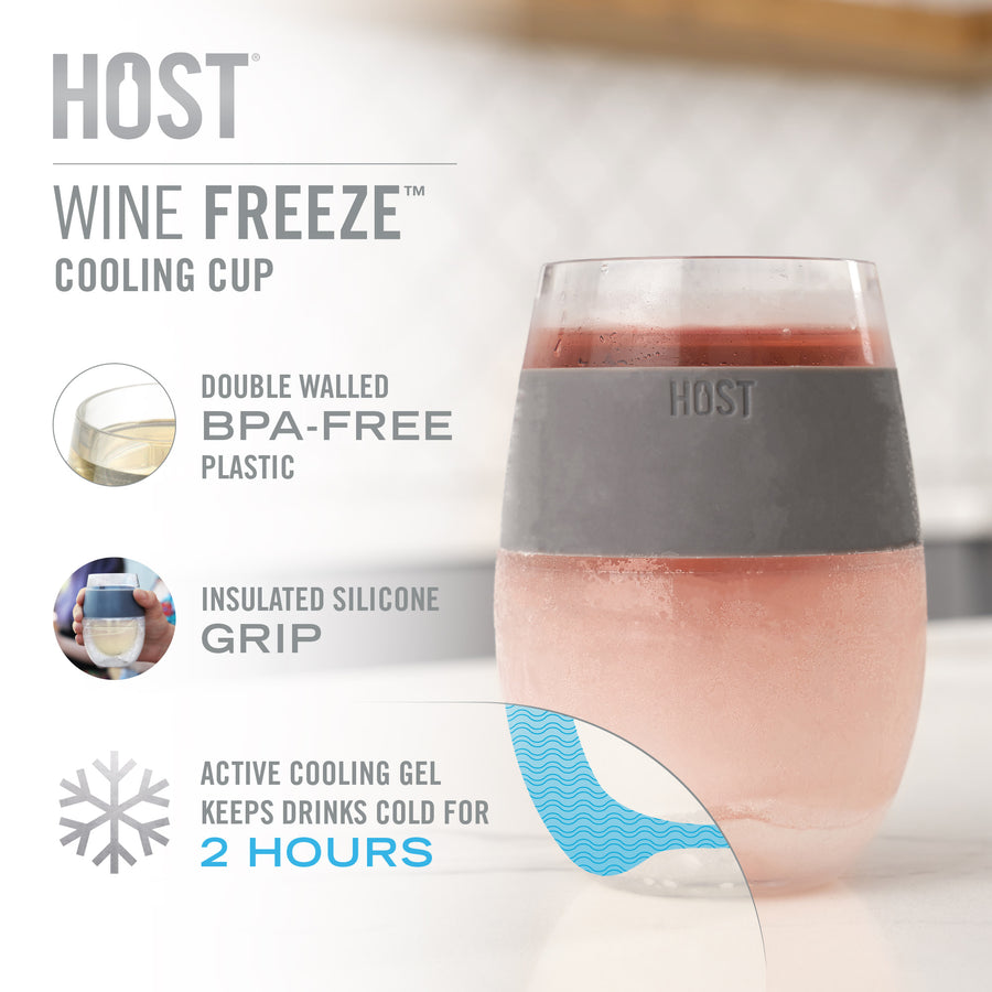 Wine Freeze Translucent Cooling Cup by Host
