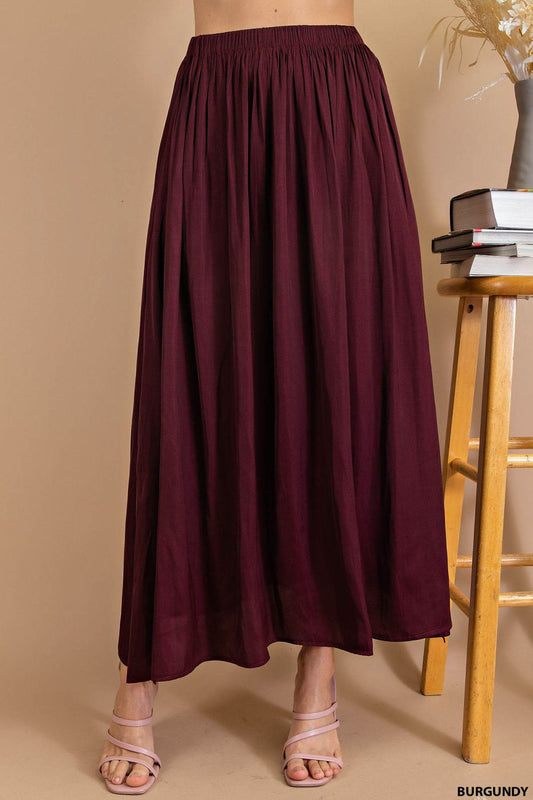 A-Line Skirt Maroon