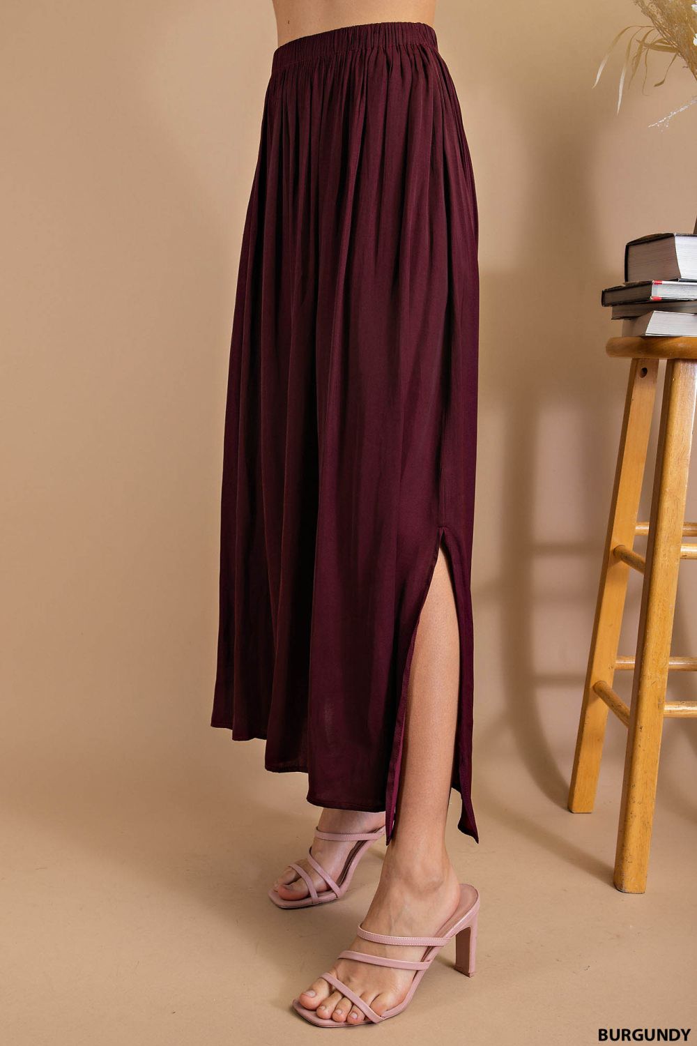A-Line Skirt Maroon