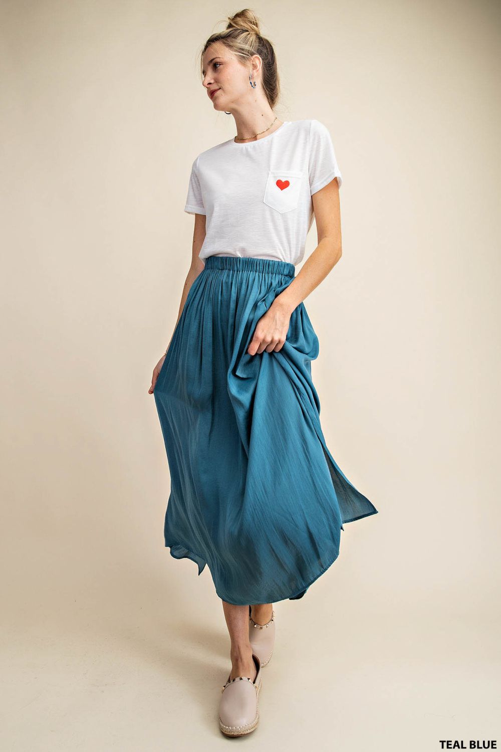 A-Line Skirt with Side Silt