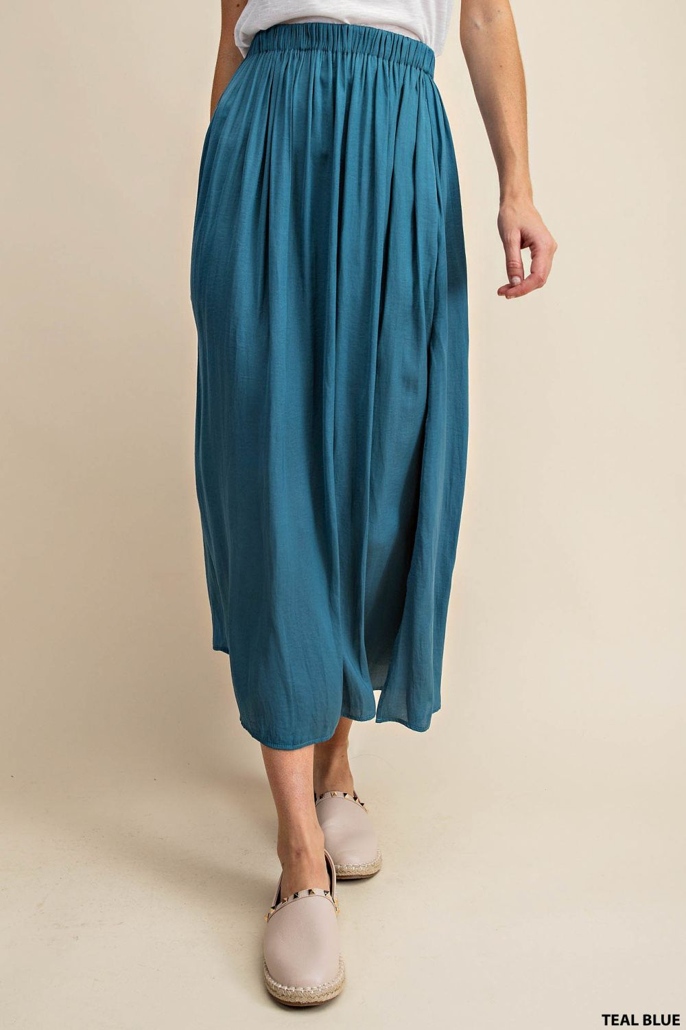 A-Line Skirt with Side Silt