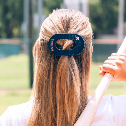 Houston Astros Medium Flat Round Hair Clip
