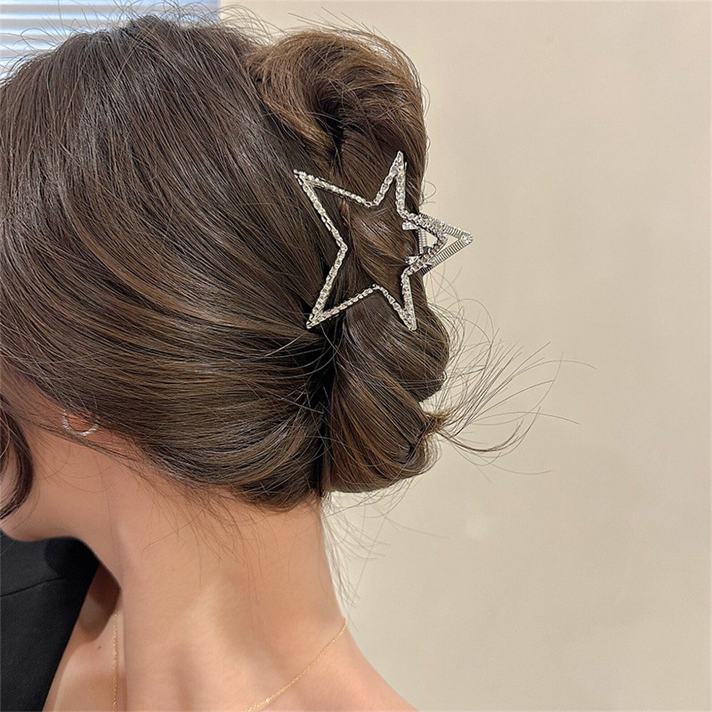 Metal Star Hair Claw Clip
