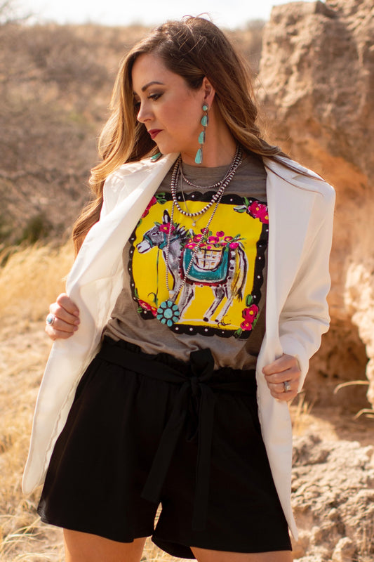 Callie Ann Stelter Hand Painted Burro