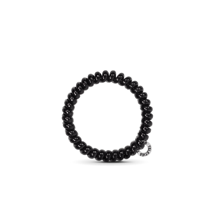 Jet Black Small Hair Ties by Teleties