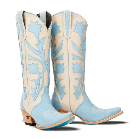 Jolene Cowboy Boots in Blueberry Buttermilk by Lane Boots