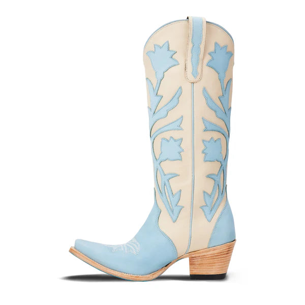 Jolene Cowboy Boots in Blueberry Buttermilk by Lane Boots