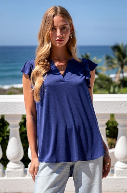 Liz VNeck Sleeveless Top by dear scarlett