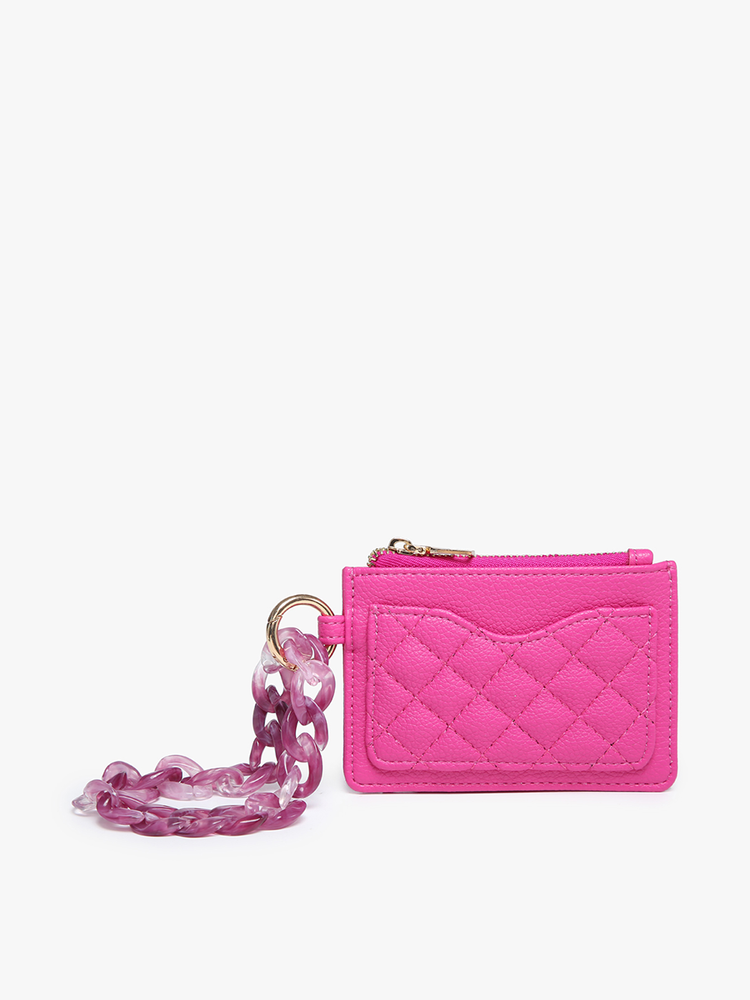 Rhodes Quilted Bangle in Pink by Jen & Co