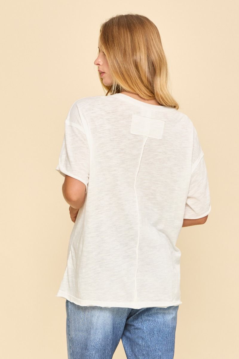 Basic Short Sleeve in Ivory by dear scarlett
