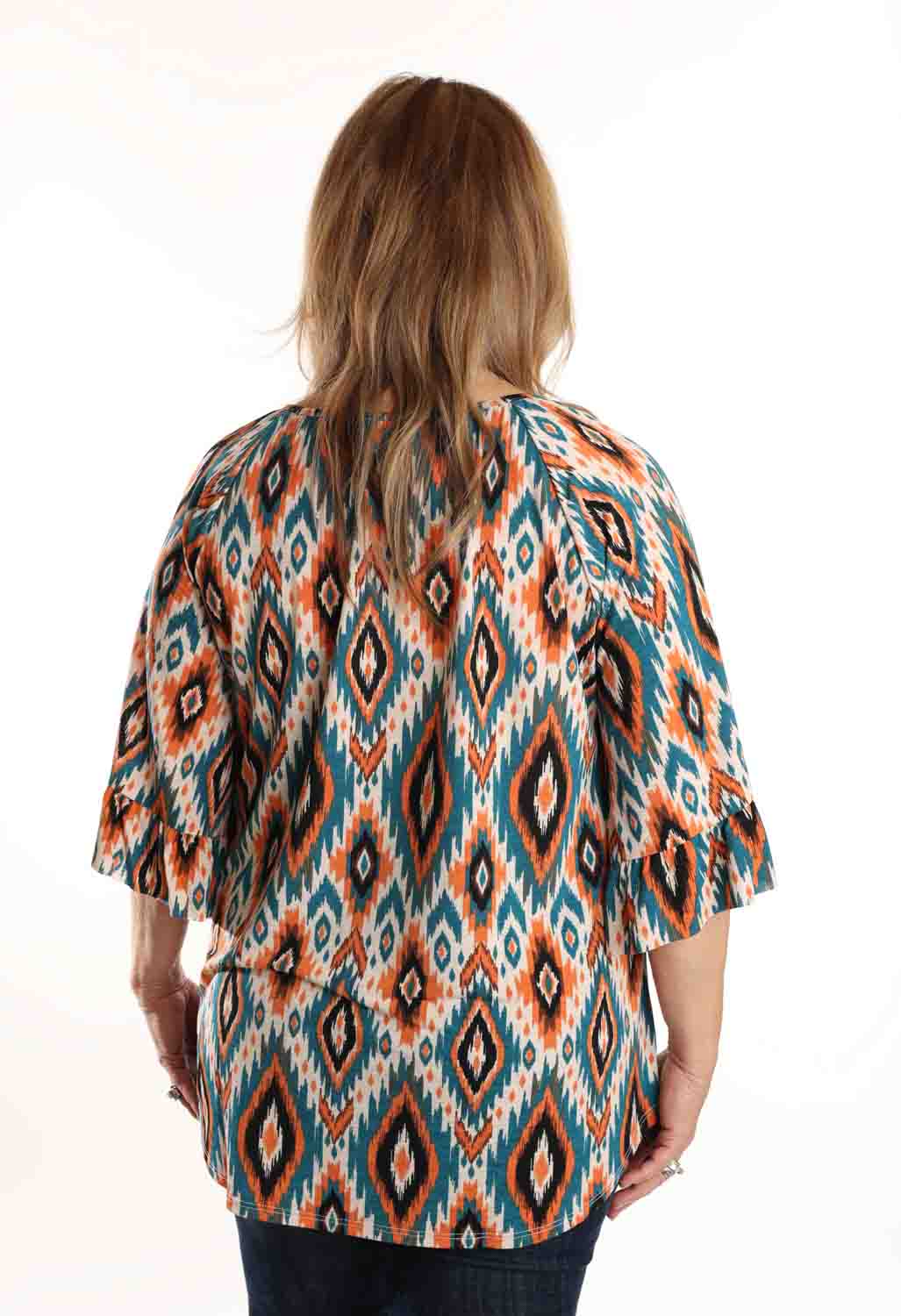 Dear Scarlett Top Teal-Rust