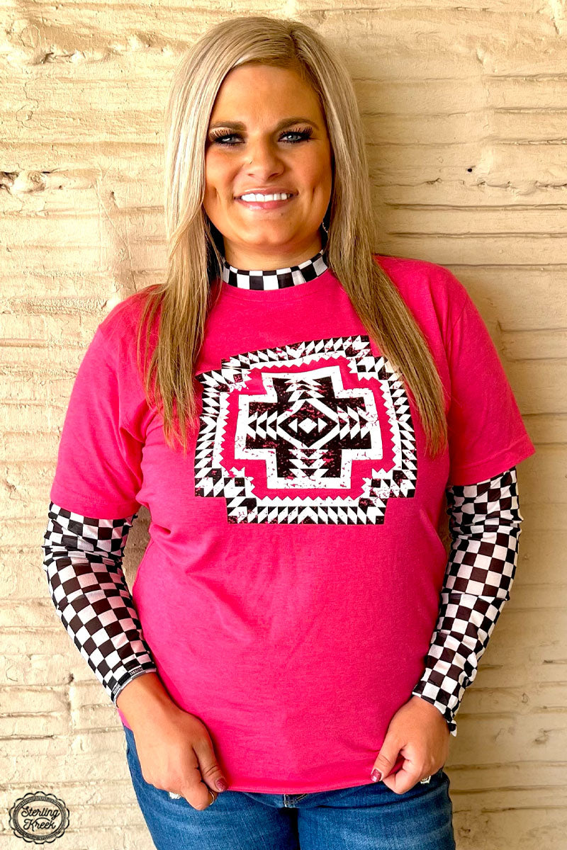 Round The Track Mesh Top by Sterling Kreek