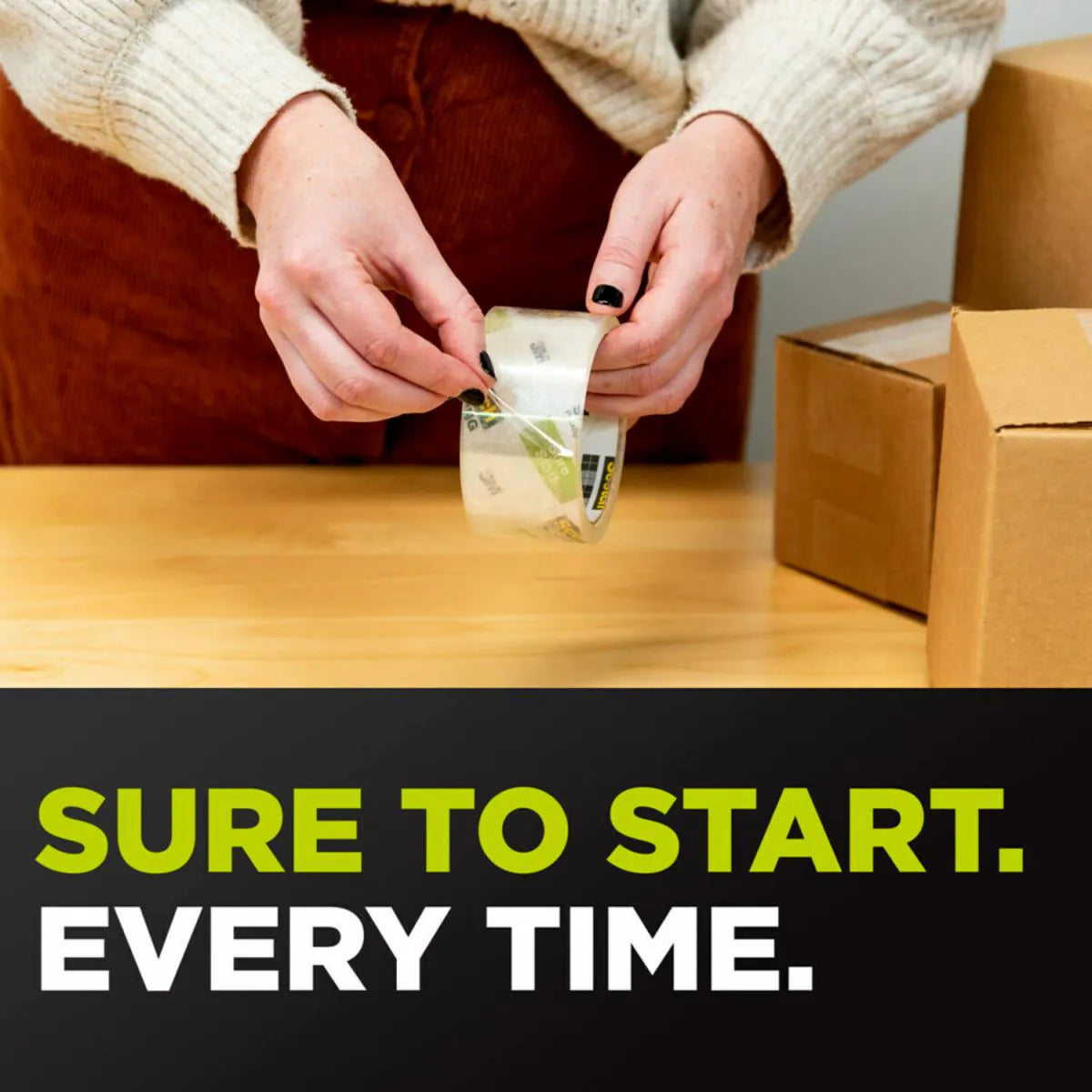 Scotch Clear Shipping/Packaging Tape with Dispenser by 3M