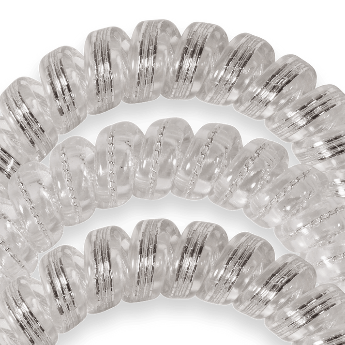Silver Slay Large Hair Ties by Teleties