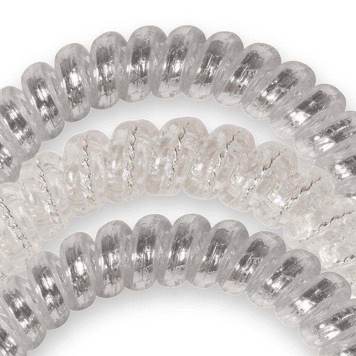 Silver Slay Small Hair Ties by Teleties
