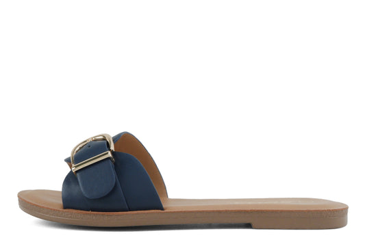 Siran Sandals in Navy by Soda Shoes