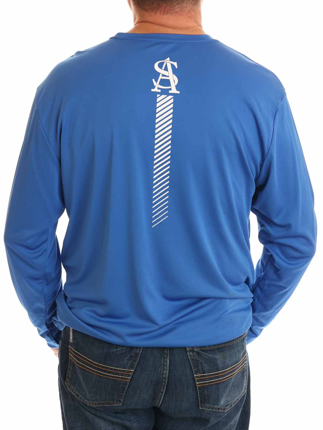Anderson Shiro Owls Rising Performance LSL Crew T-Shirt Royal