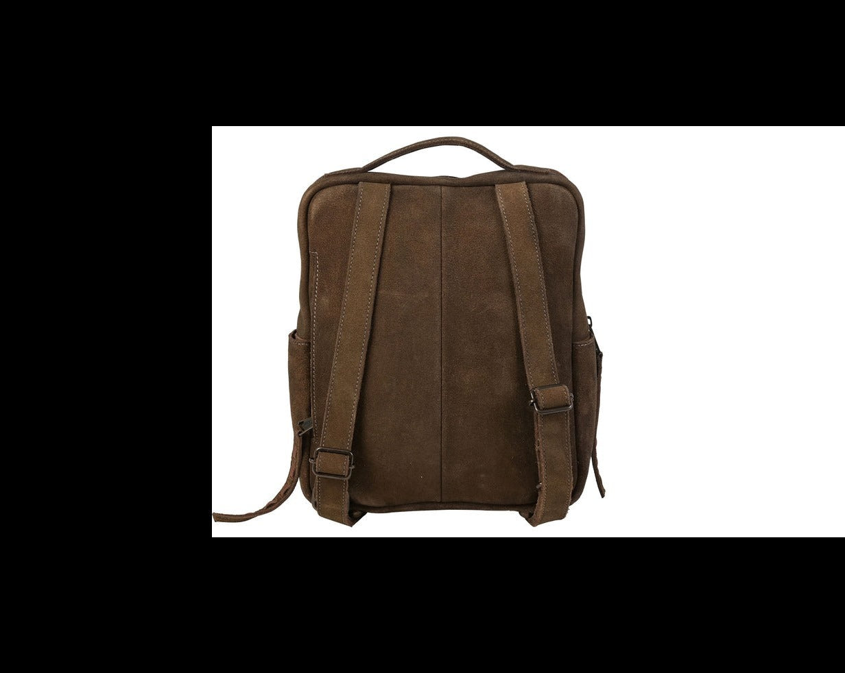 Cowhide Saddle Tramp Backpack by STS Ranchwear