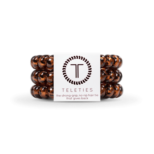 Tortoise Large Hair Ties Hair Ties by Teleties