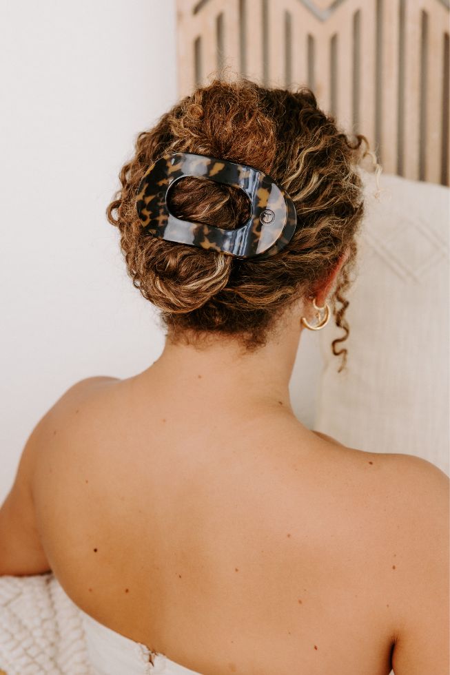 Large Flat Round Hair Clip by Teleties