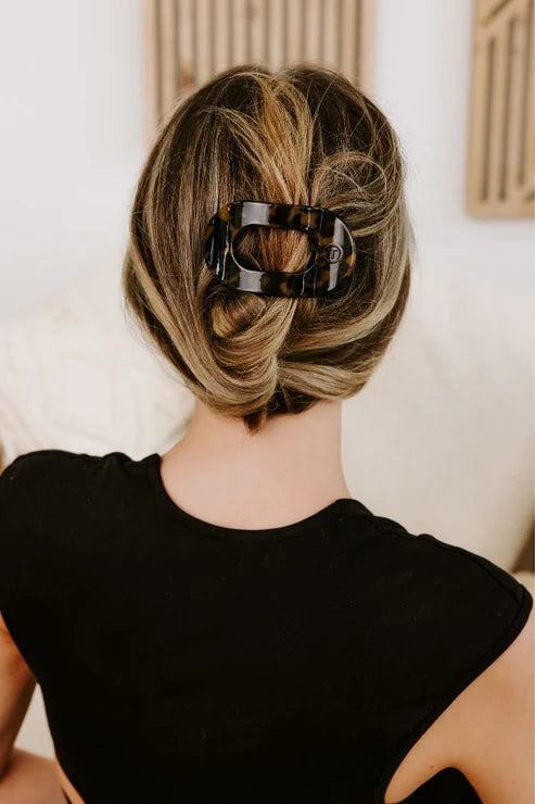 Small Flat Round Hair Clip by Teleties