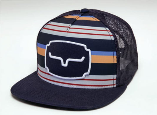 Stripe Logo Snapback Hat by Kimes Ranch