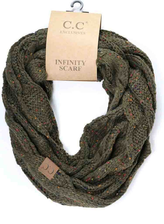 C.C Knit Infinity Scarf Confeti