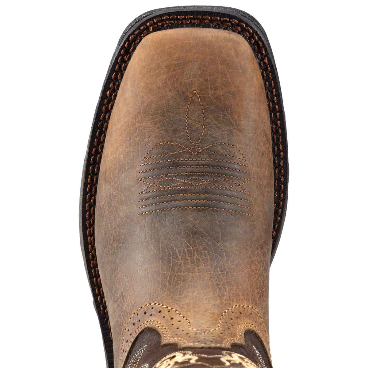 Ariat Workhog Mesteno Plain-Toe Boots in Earth-Coffee