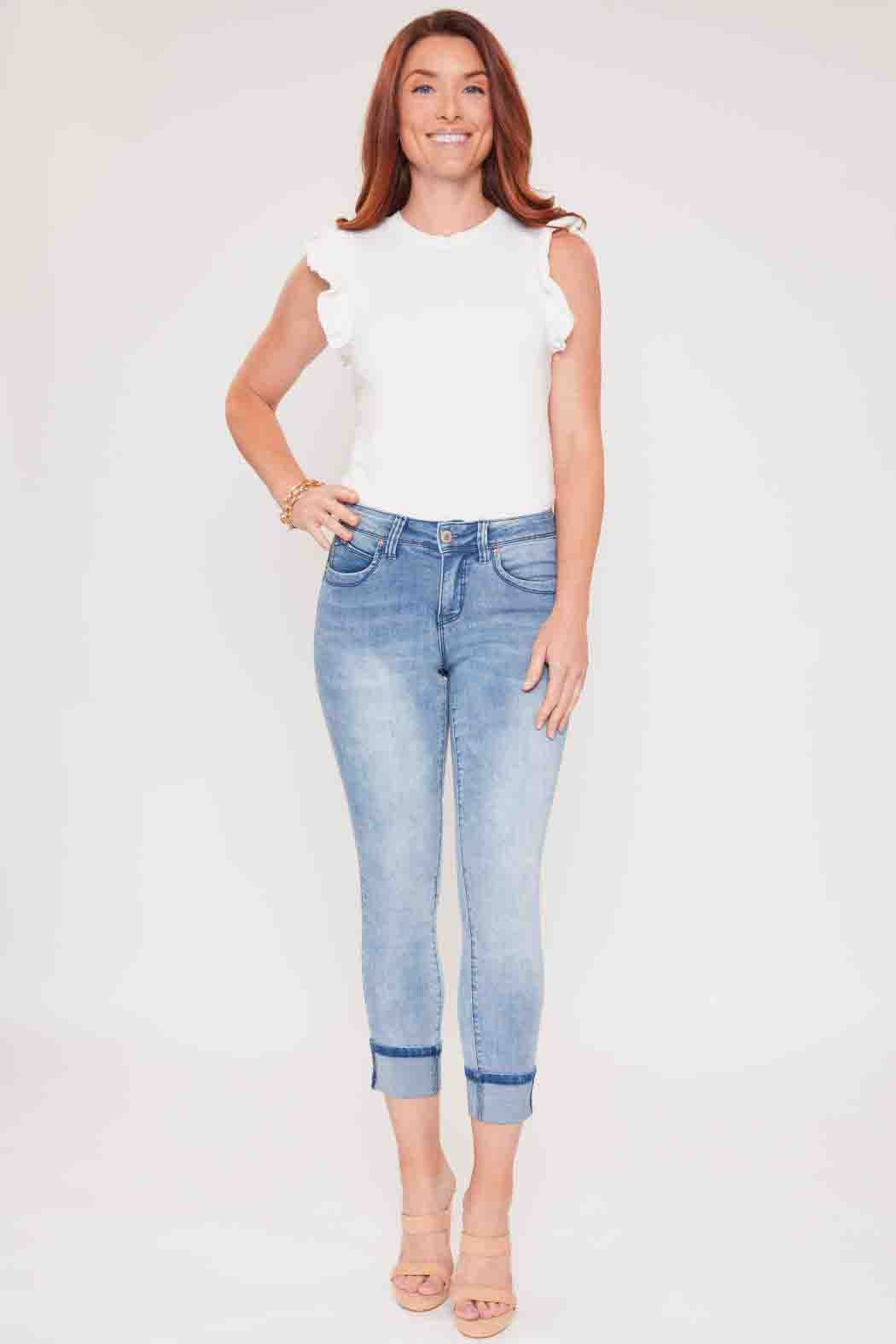 Mega Cuff Ankle Jeans Light Blue