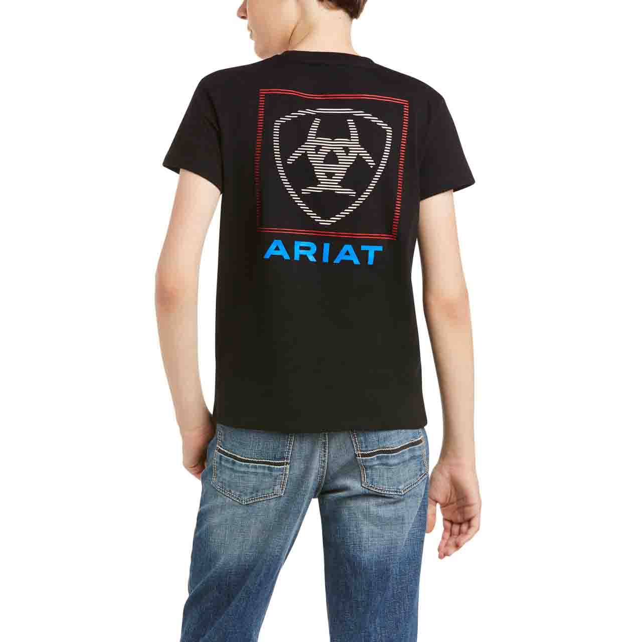 Boys Ariat Linear SSL Tee Black