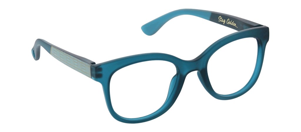 Peepers Brocade Teal-Golden