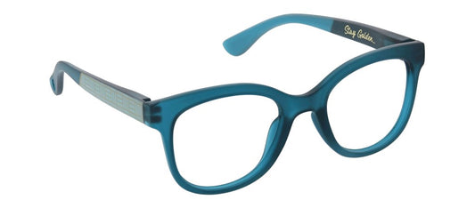Peepers Brocade Teal-Golden
