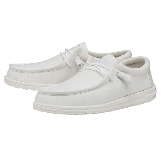 Wally Slub Canvas White
