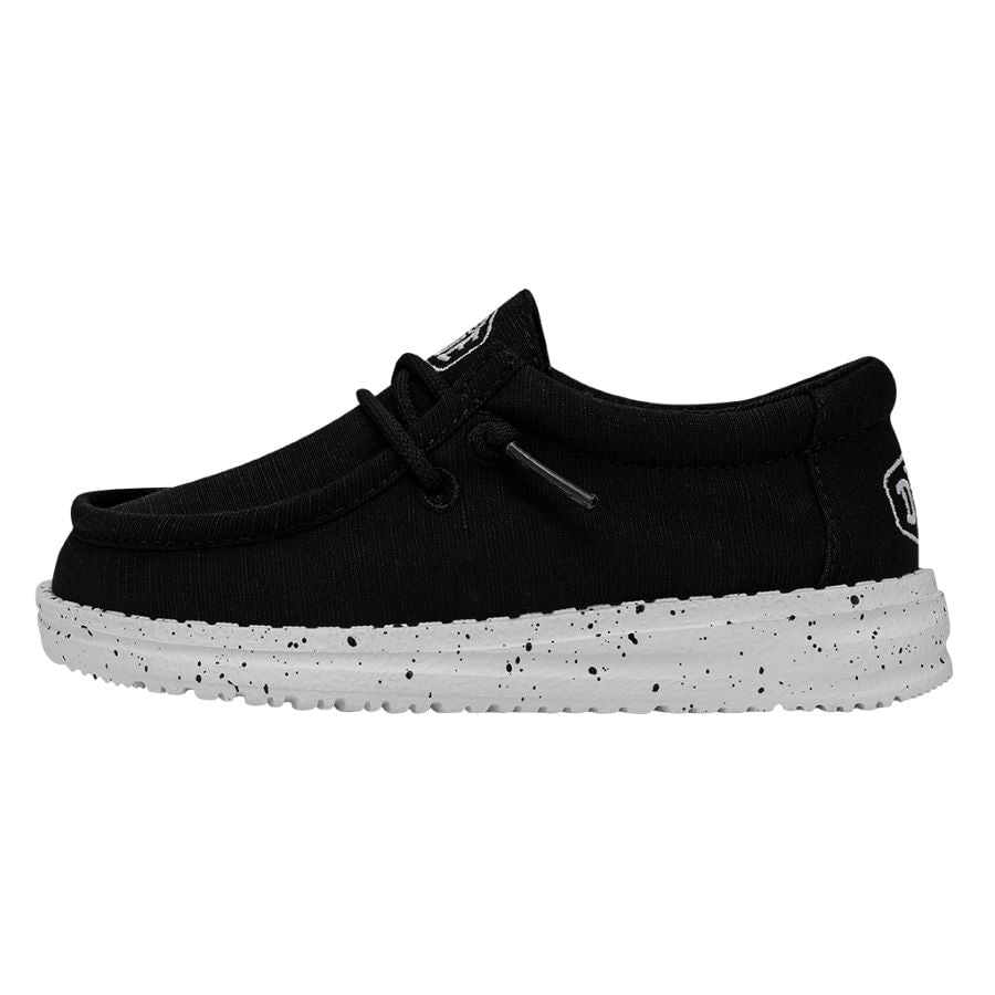 Wally Toddler Slub Canvas Black