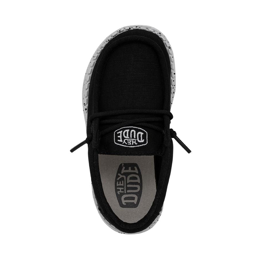Wally Toddler Slub Canvas Black